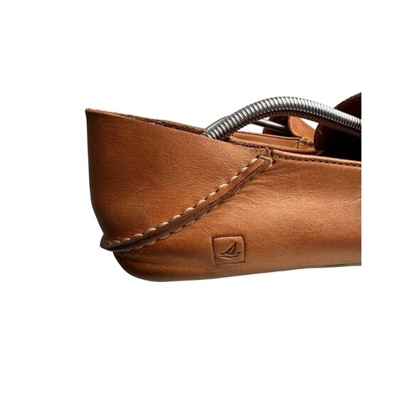 Sperry Wave Driver Mens 11 M Brown Leather Venetian Slip-On Loafer Shoes Preppy - Picture 13 of 16